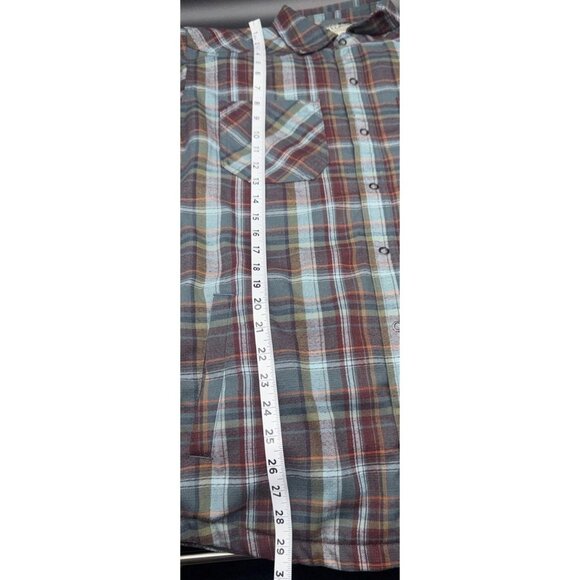 L.L. Bean Men’s Plaid Fleece Lined Wool Blend Shirt Jacket Pockets Sz L Outdoor - Picture 10 of 12